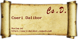 Cseri Dalibor névjegykártya